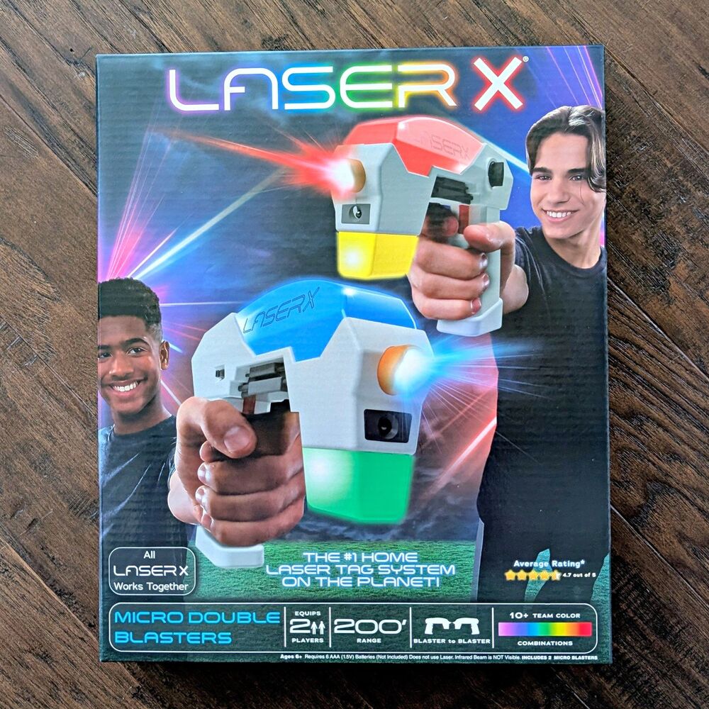 Laser X Micro Double Blasters 2-Pack Laser Tag -  Set 200 ft range - Sealed